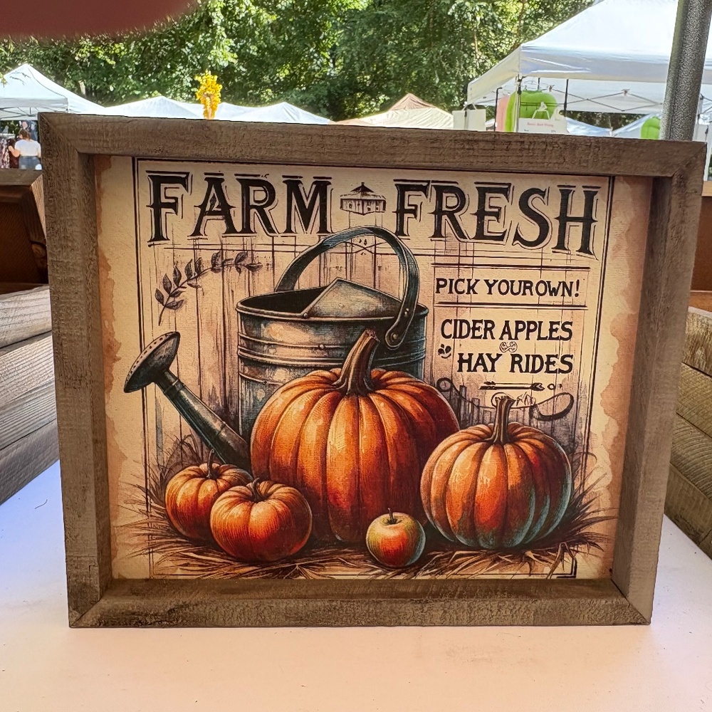 Rustic Fall Pumpkin Wall Decor
